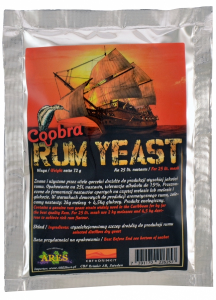 Drożdże do RUMU Coobra Rum Yeast