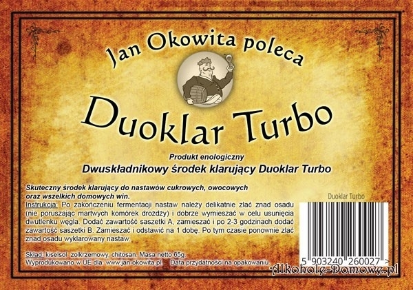 Duoklar Turbo - Jan Okowita - komplet 10 sztuk